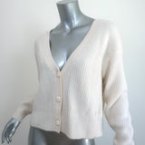 Rag & Bone Pierce Cashmere Cardigan Cream Size Small V-Neck Sweater