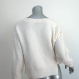 Rag & Bone Pierce Cashmere Cardigan Cream Size Small V-Neck Sweater