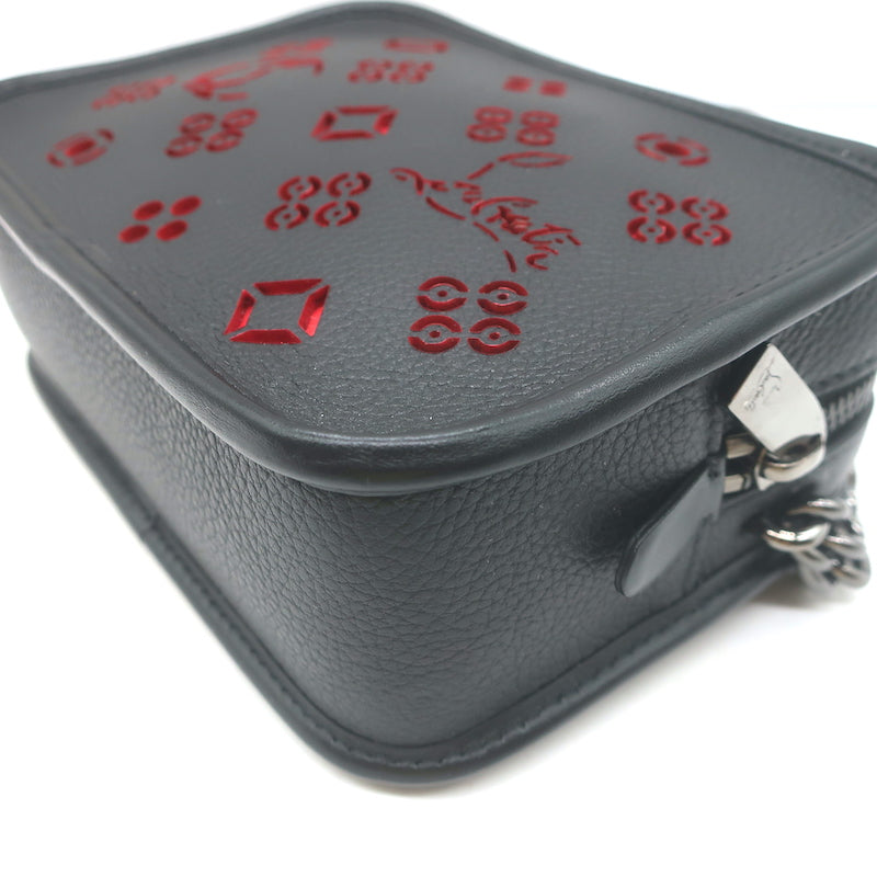 Christian Louboutin Radioloubi Loubinthesky Small Crossbody Bag Black Leather