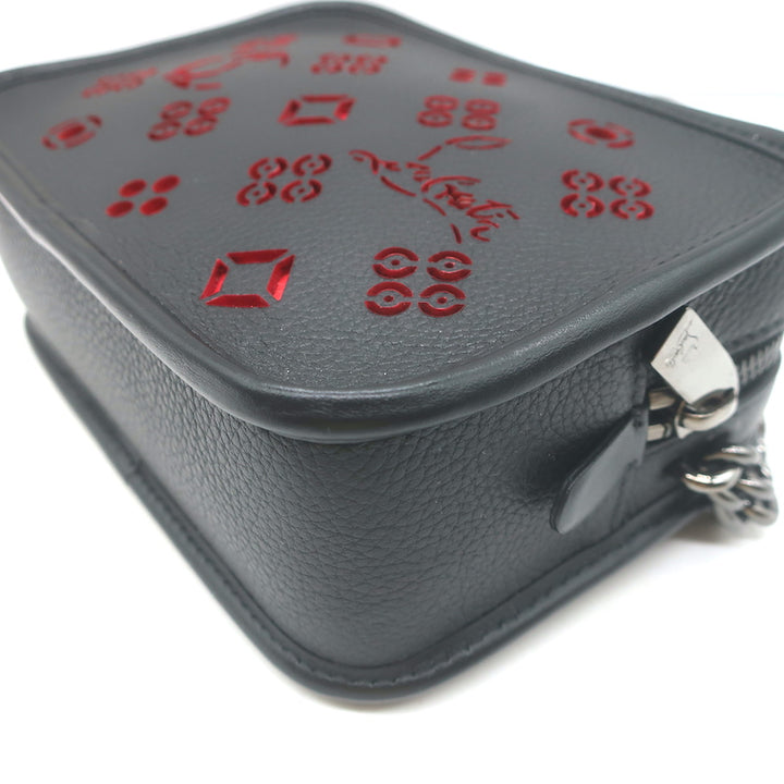 Christian Louboutin Radioloubi Loubinthesky Small Crossbody Bag Black Leather