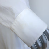 Alexander Wang Deconstructed Pajama Dress Navy Pinstripe & White Cotton Size 8