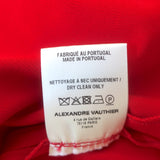 Alexandre Vauthier Bustier Midi Dress Daring Red Stretch Jersey Size 38 NEW