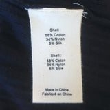 L'Agence Kyra Ribbed Knit Duster Dress Navy Cotton-Blend Size Small