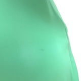 Paco Rabanne Lace-Trim Mini Slip Dress Light Green Pleated Satin Size 38