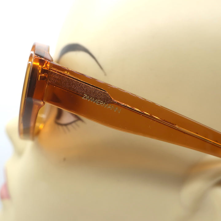 Zimmermann Coaster Cat Eye Sunglasses Caramel Transparent 4707S23 NEW