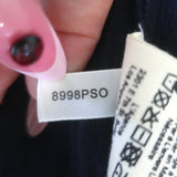 L'Agence Kyra Ribbed Knit Duster Dress Navy Cotton-Blend Size Small