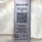 Zadig & Voltaire Vasky Crystal-Button Sleeveless Cardigan Beige Size Extra Small