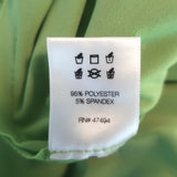 Norma Kamali Diana One-Shoulder Ruched Dress Lime Stretch Jersey Size Medium