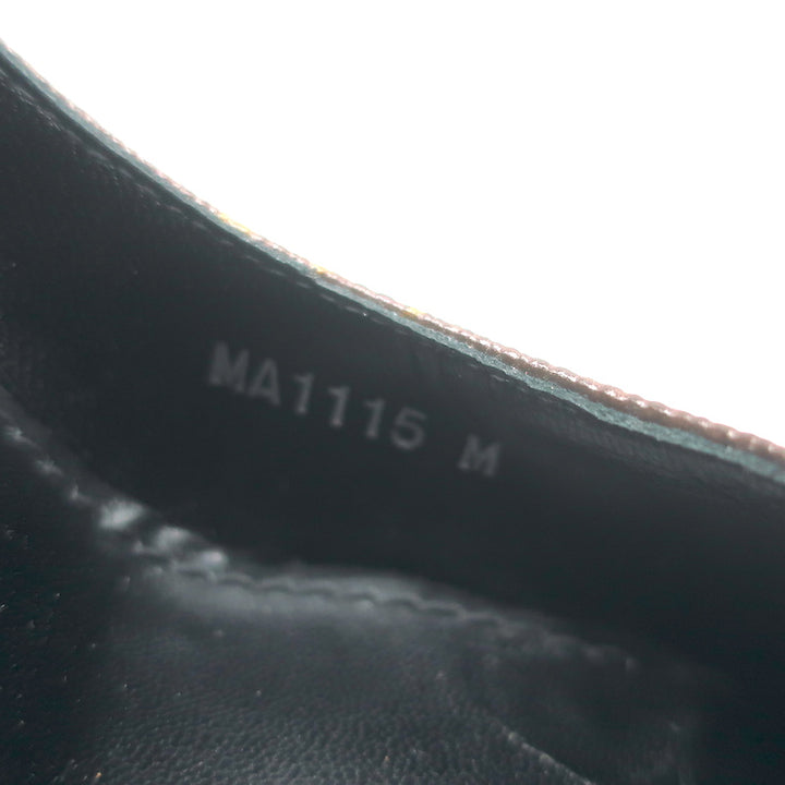 Louis Vuitton Fetish Cap Toe Pumps Brown Monogram Canvas &amp; Black Patent Size 37
