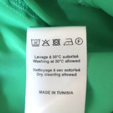 Paco Rabanne Lace-Trim Mini Slip Dress Light Green Pleated Satin Size 38