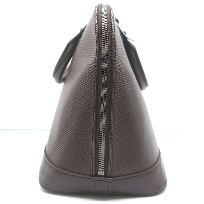 Louis Vuitton Alma PM Bag Moka Brown Epi Leather