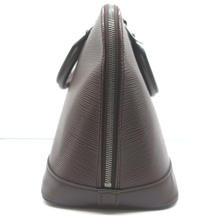 Louis Vuitton Alma PM Bag Moka Brown Epi Leather