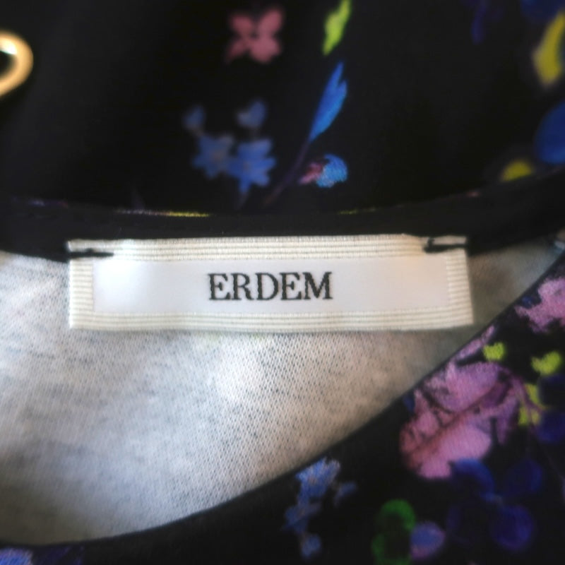 Erdem Floral Print Mini Sheath Dress Black Size US 2