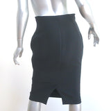 Christian Dior Pencil Skirt Black Wool-Silk Size 40