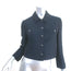Christian Dior Cropped Jacket Navy Wool-Silk Size 38