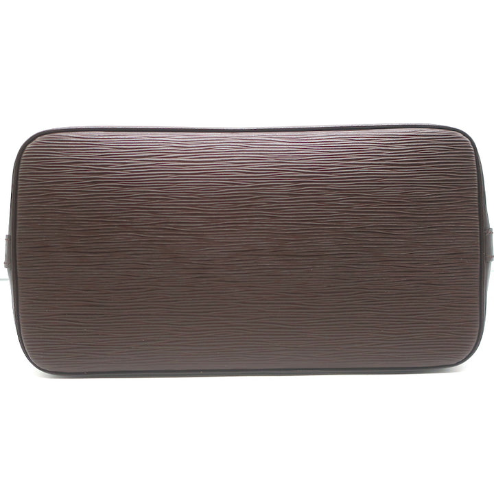 Louis Vuitton Alma PM Bag Moka Brown Epi Leather