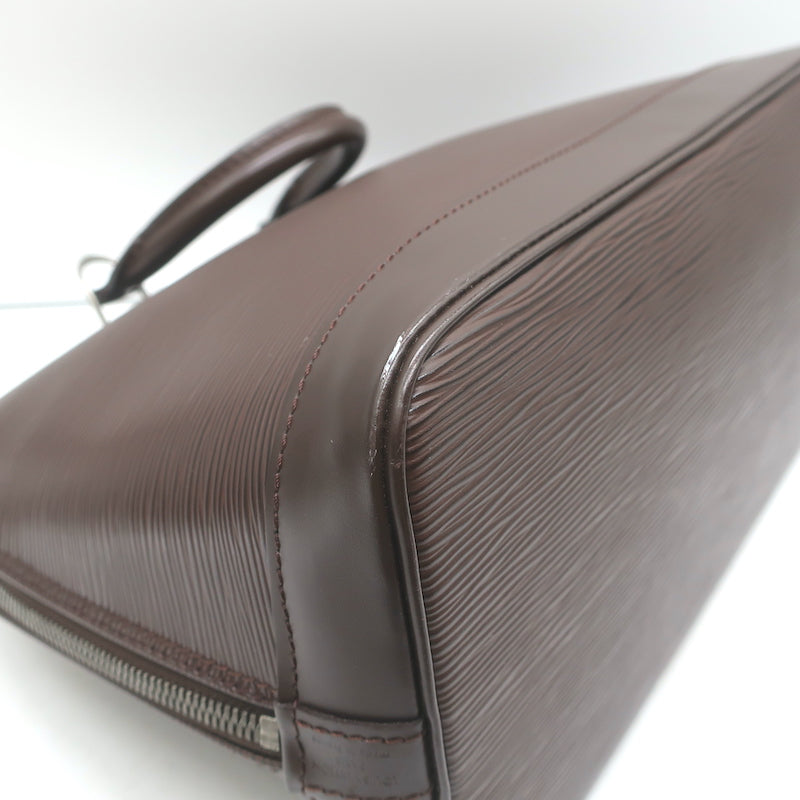 Louis Vuitton Alma PM Bag Moka Brown Epi Leather