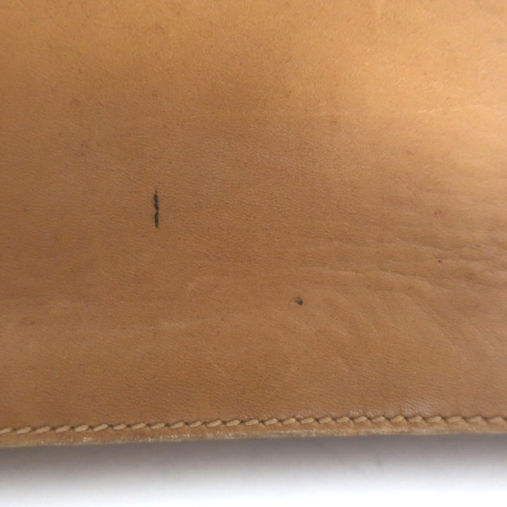 Vintage Gucci Briefcase Beige Leather Web-Strap Messenger Bag