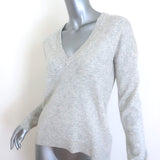 Zadig & Voltaire Vivi Brod Patch Cashmere Sweater Light Gray Size Extra Small