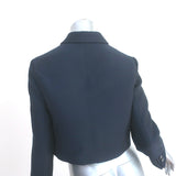 Christian Dior Cropped Jacket Navy Wool-Silk Size 38