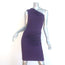 Michael Kors One Shoulder Dress Purple Stretch Jersey Size 6