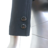 Christian Dior Cropped Jacket Navy Wool-Silk Size 38