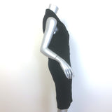 Diane von Furstenberg Lychen Double Breasted Sweater Dress Black Wool Size Small