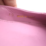 Prada Gabardine Logo Plaque Slingback Pump Pink Size 40 Pointed Toe Kitten Heel