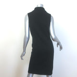 Diane von Furstenberg Lychen Double Breasted Sweater Dress Black Wool Size Small