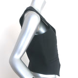 Christian Dior V-Neck Vest Black Wool-Silk Size 40