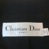 Christian Dior V-Neck Vest Black Wool-Silk Size 40