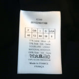 Christian Dior V-Neck Vest Black Wool-Silk Size 40