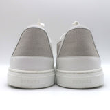 Hermes Get Low Top Sneakers Beige Canvas & White Leather Size 43.5