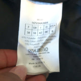 Christian Dior Belted Chambray Shirt Blue Cotton-Blend Size 38 Short Sleeve Top