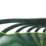 Louis Vuitton Summertime Cork Wedge Sandals Green Patent Leather Size 37.5