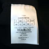 Christian Dior Double Breasted Sweater Jacket Navy Cotton Knit Size 40