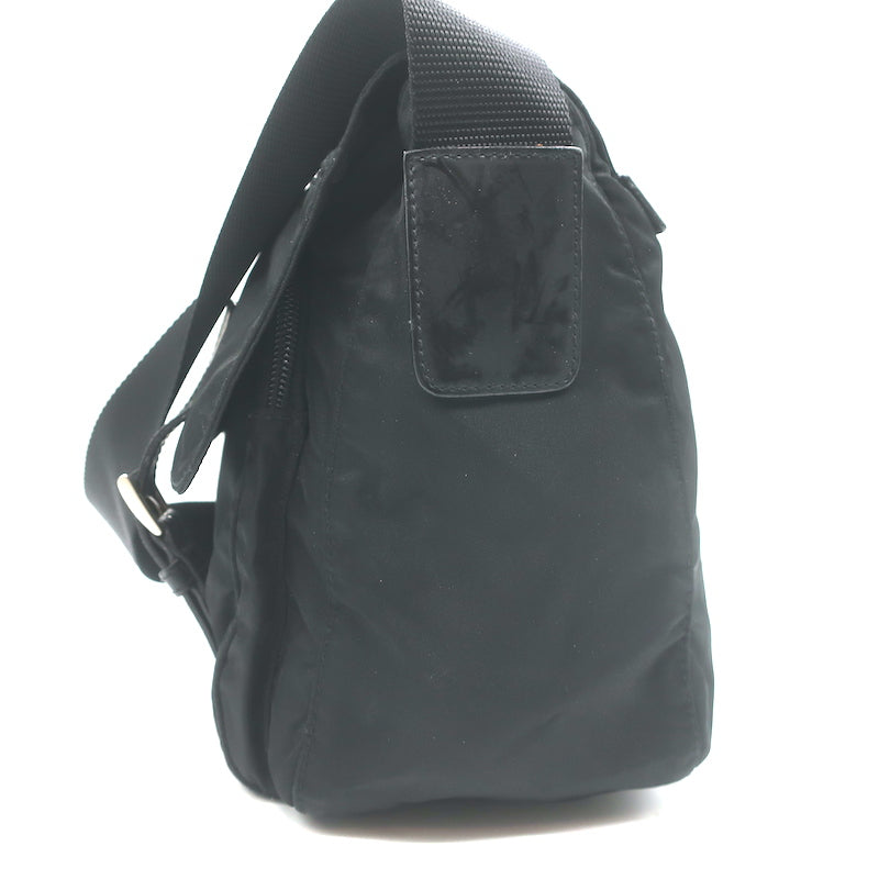 Prada Tessuto Nylon Medium Messenger Bag Black