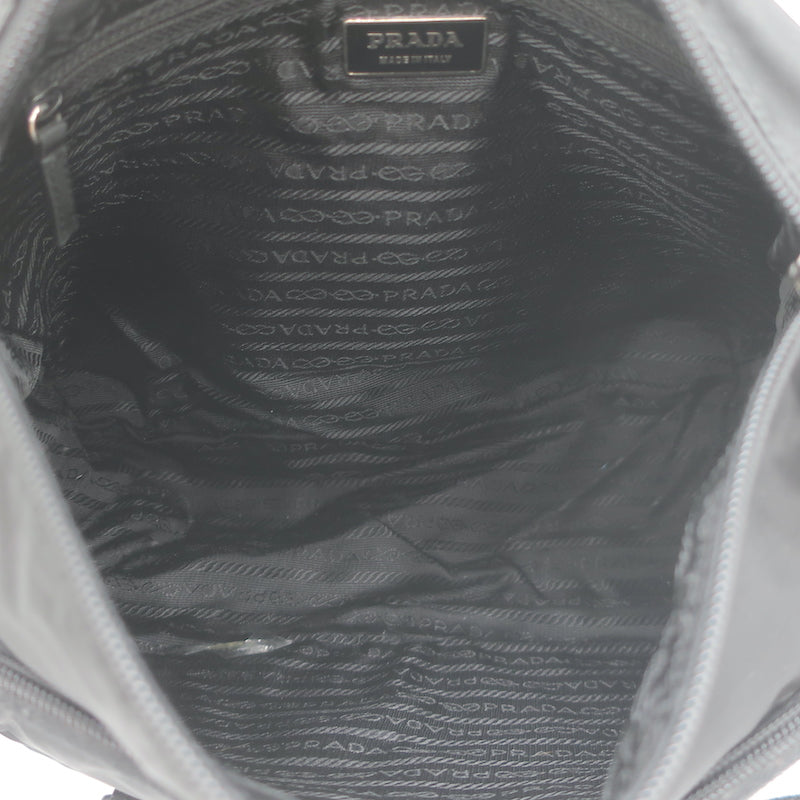 Prada Tessuto Nylon Medium Messenger Bag Black