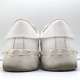 Valentino Rainbow Open Low Sneakers White Leather Size 39