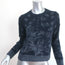 Christian Dior Cashmere Sweater Navy Paisley & Floral Print Size 36