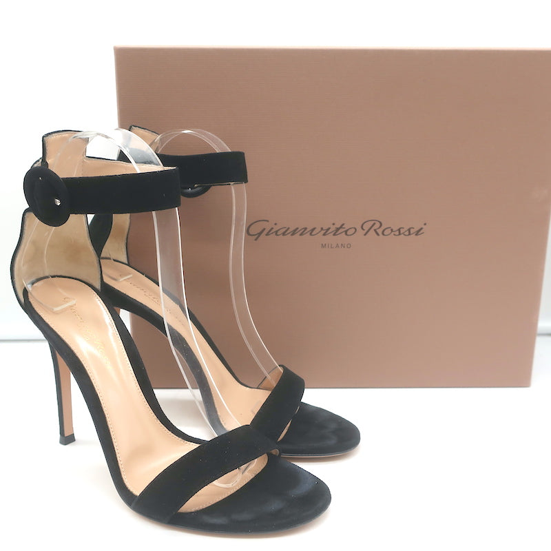 PORTOFINO’ SANDALS ARTEANA - Black/Beige High Heel Sandal With Raffia Upper