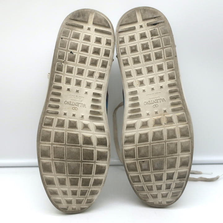 Valentino Rainbow Open Low Sneakers White Leather Size 39
