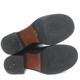 Miu Miu Logo-Detailed Pull-On Knee High Boots Black Leather Size 37