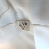 Celine Triomphe Quilted Chelsea Boutis Jacket Light Blue Cotton Size 36