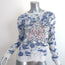 Christian Dior Around the World Embroidered Cashmere Sweater White/Blue Size 36