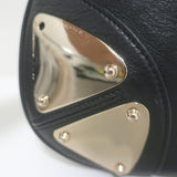 Gucci Indy Large Hobo Bag Black Leather Bamboo Tassel Crossbody