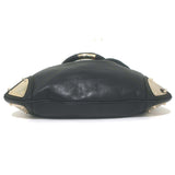 Gucci Indy Large Hobo Bag Black Leather Bamboo Tassel Crossbody