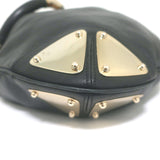 Gucci Indy Large Hobo Bag Black Leather Bamboo Tassel Crossbody