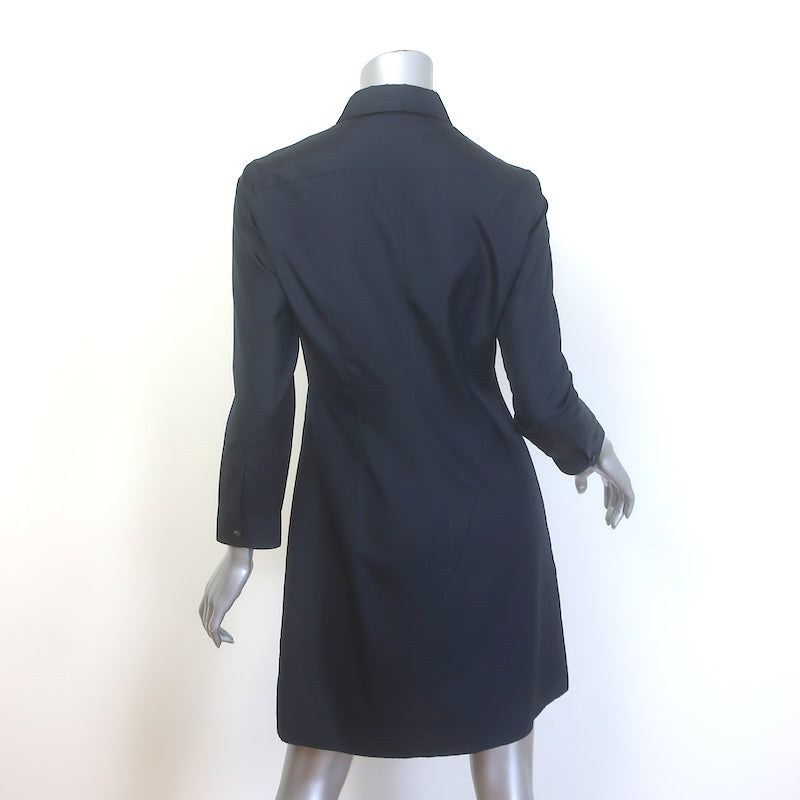 The Row Shirtdress Navy Silk Size 2
