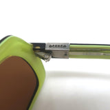 Chrome Hearts Queenie Oversize Tortoiseshell Sunglasses Havana/Lime Green